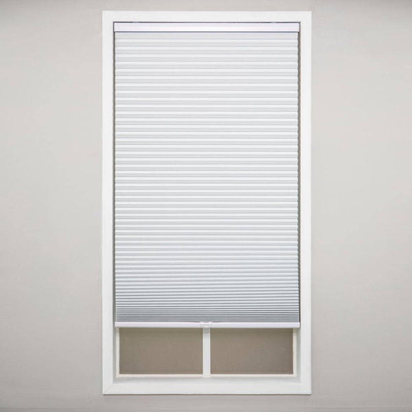 Perfect Lift Window Treatment Cut-to-Width White Cordless Blackout Cellular Shade - 22 in. W x 84 in. L