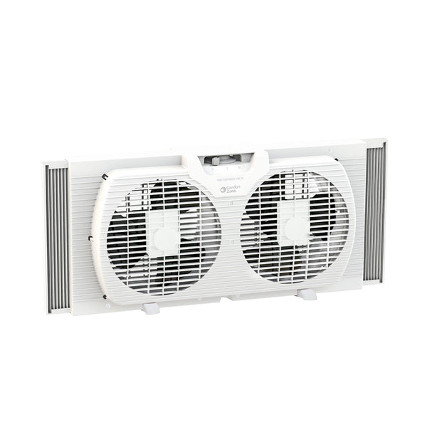 Comfort Zone 9" Twin Portable Window Fan