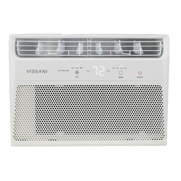 Vissani 6,000 BTU 115-Volt Window Air Conditioner for 250 Sq. ft. Rooms in White